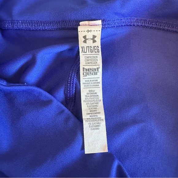 Under Armour Fly By Capri Leggins Womens Size XL Compression Blue Orange - Picture 8 of 12